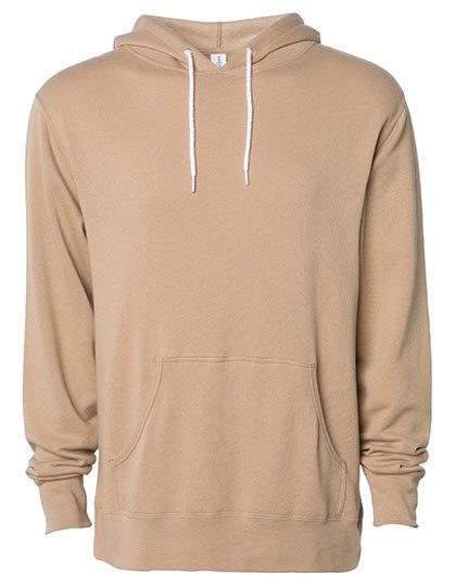 Unisex Lightweight Hooded Pullover – Independent in Sandstone