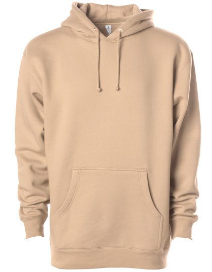 Men´s Heavyweight Hooded Pullover – Independent in Sandstone