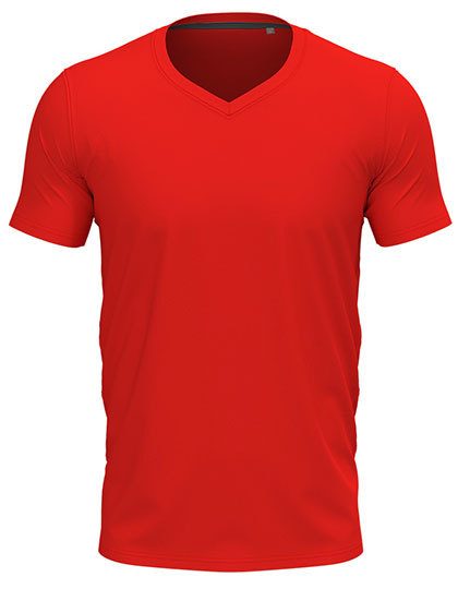 Stretch-T V-Neck – Stedman® in Scarlet Red