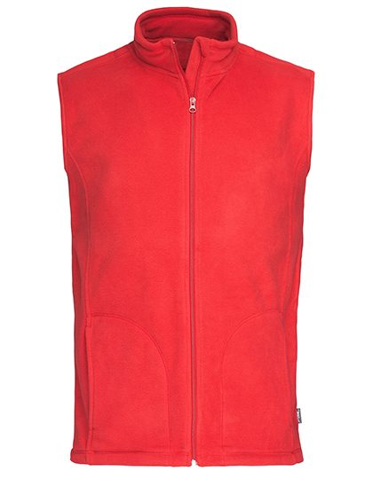 Classic Fleece Vest – Stedman® in Scarlet Red