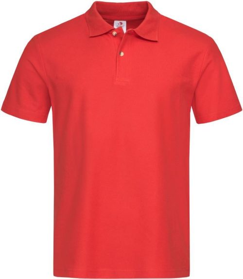Piqué Polo Polo Men – Stedman in Scarlet Red