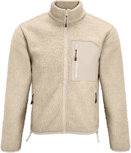 Sherpa Fleece Jacke Fury – SOL'S in Shear Beige/Beige