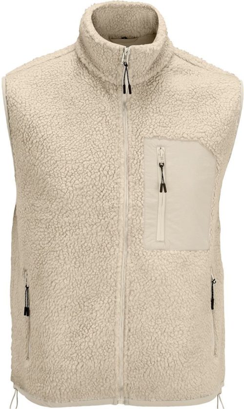 Sherpa Fleece Gilet Fury Bodywarmer – SOL'S in Shear Beige/Beige