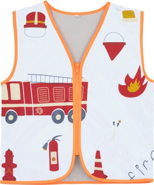 Kinder Warnweste ACTION – Korntex in Silver/Fire Department