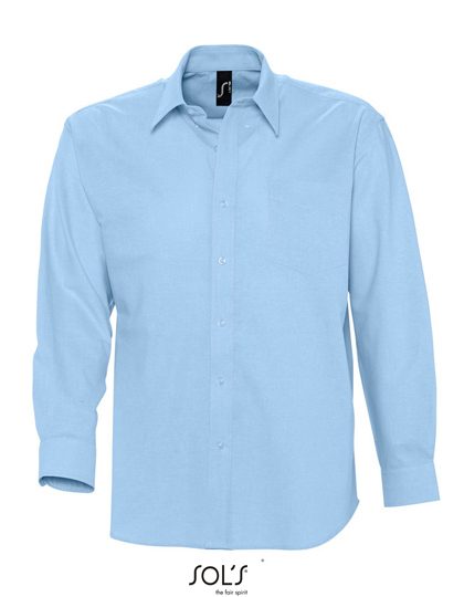 Men´s Oxford-Shirt Boston Long Sleeve – SOL´S in Sky Blue