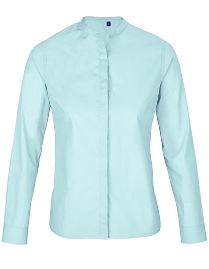 Women´s Mao Collar Shirt Bart – NEOBLU in Soft Blue