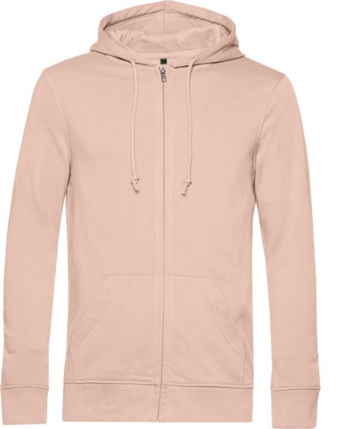 Herren Kapuzen Sweatjacke Inspire Zipped Hood_° – B&C in Soft Rose