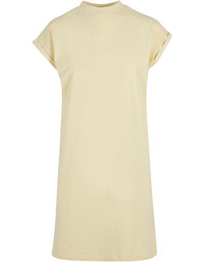 T-Shirt Kleid mit Stehkragen BY 101 – Build your Brand in Soft Yellow