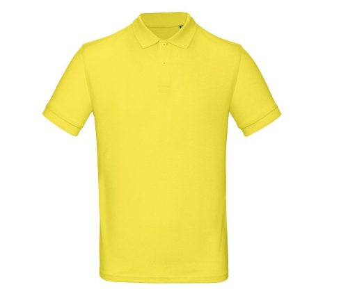 Men's organic polo shirt PM430 – B&C in Solar Yellow