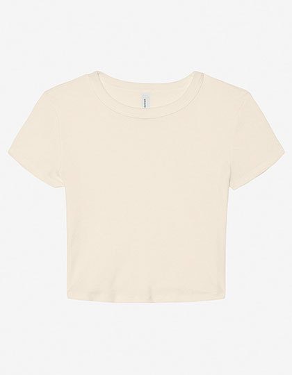 Women´s Micro Rib Baby Tee – Bella+Canvas in Solid Natural Blend