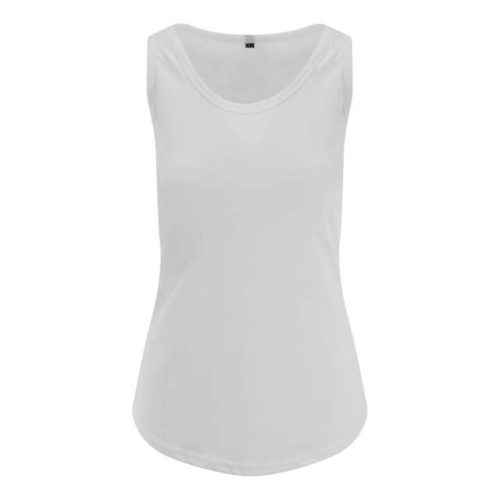 Women's Tri-Blend Vest – Just Ts in Solid White