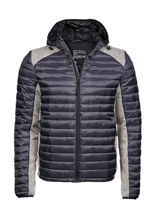Men´s Hooded Outdoor Crossover Jacket – Tee Jays in Space Grey/Grey Melange