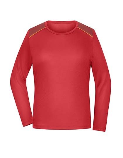 Ladies´ Running Shirt Longsleeve – Daiber in Spicy Orange
