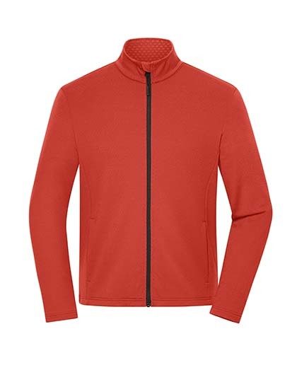 Men´s Sports Structured Fleece Jacket – Daiber in Spicy Orange