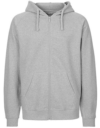 Unisex Tiger Cotton Hoodie With Zipper – Tiger Cotton by Neutral in Sport Grey