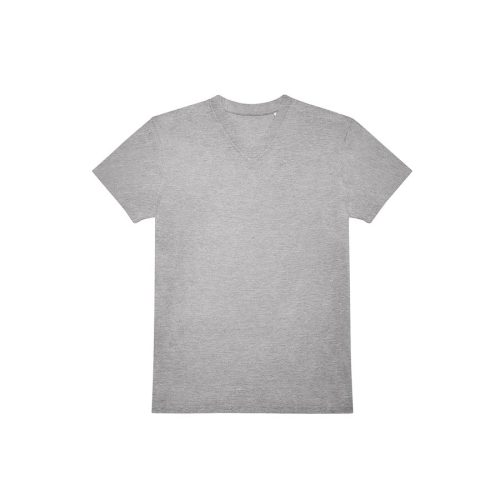 T-Shirt mit V-Ausschnitt #150 TU008 – B&C in Sport Grey