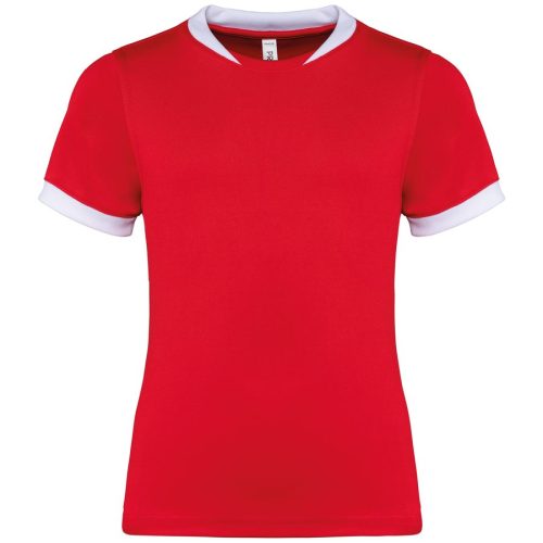 Rugby-Trikot mit kurzen Ärmeln für Kinder PA4028 – Proact in Sporty Red