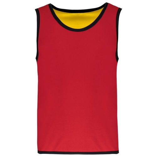 Beidseitig tragbares Rugby-Leibchen für Kinder PA046 – Proact in Sporty Red / Sporty Yellow