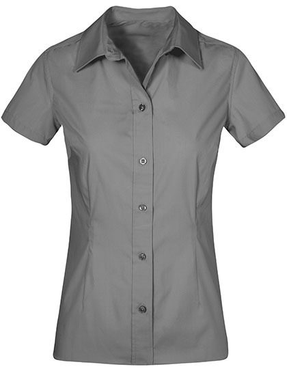 Women´s Poplin Shirt Short Sleeve – Promodoro in Steel Grey (Solid)
