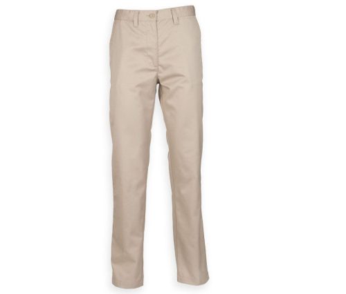 Ladies´ 65/35 Poly/Cotton Chino – Henbury in Stone
