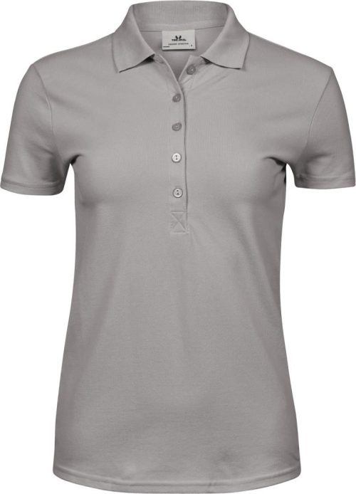 Schweres Damen Luxus Stretch Piqué Polo TJ 145 – Tee Jays in Stone