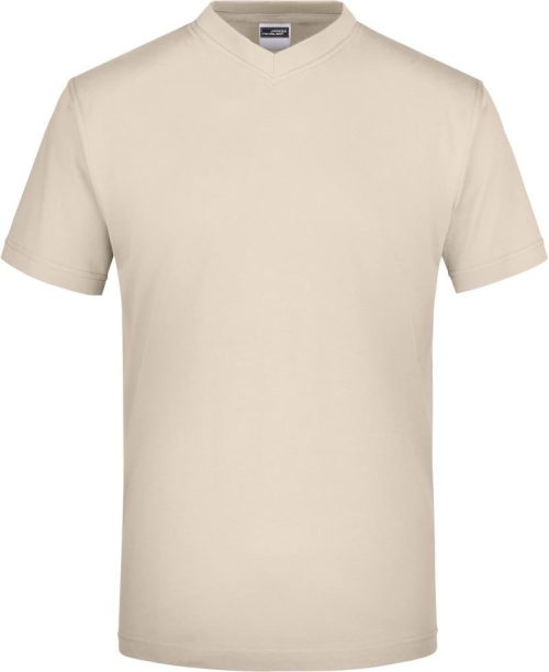 V-Ausschnitt T-Shirt JN 03 – Daiber in Stone