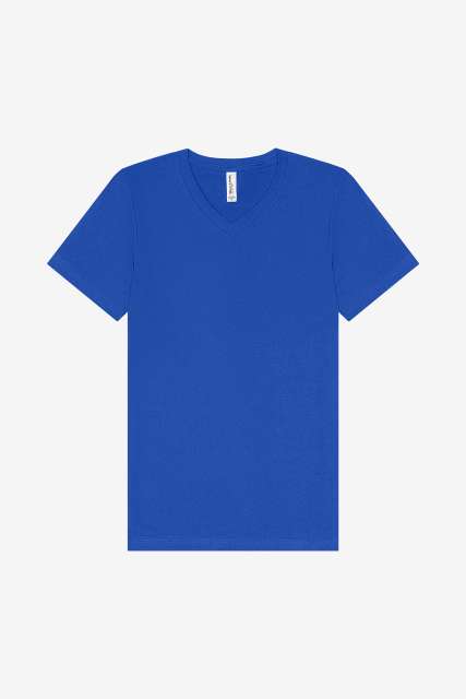 Unisex V-Neck Jersey Tee – Bella in True Royal