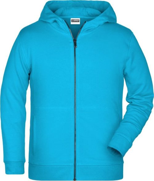 Kinder Kapuzen Sweatjacke 8026K – Daiber in Turquoise