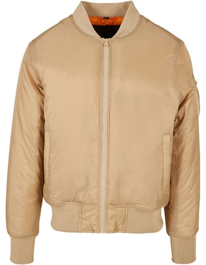 Bomber Jacke BY 030 – Build your Brand in U. Beige
