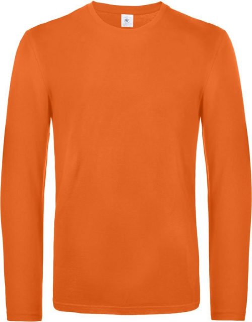 Schweres T-Shirt langarm #E190 LSL – B&C in Urban Orange