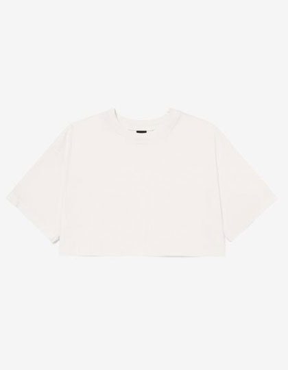 Women´s Heavyweight Washed Cropped Tee – Bella+Canvas in Vintage White