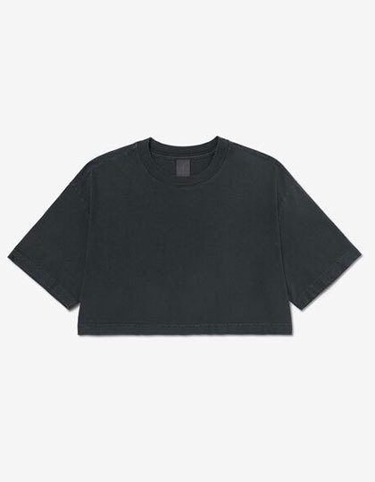 Women´s Heavyweight Washed Cropped Tee – Bella+Canvas in Washed Black