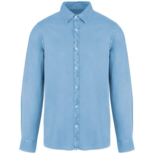 Men's Washed Shirt – Native Spirit in Washed Cool Blue