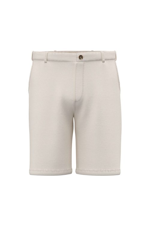ausgewaschene Bermuda aus French Terry für Herren SP746 – Spasso in Washed Ivory