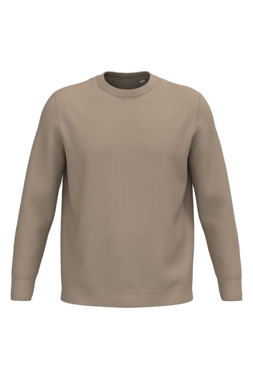 Herrenpullover mit Rundhalsausschnitt SP900 – Spasso in Wet Sand