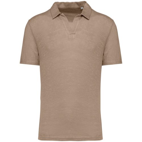 Herren-Polohemd aus Leinen NS220 – Spasso in Wet Sand