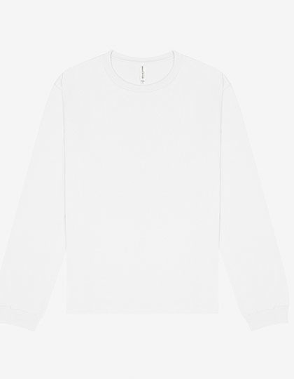 Unisex Heavyweight Long Sleeve Tee – Bella+Canvas in White