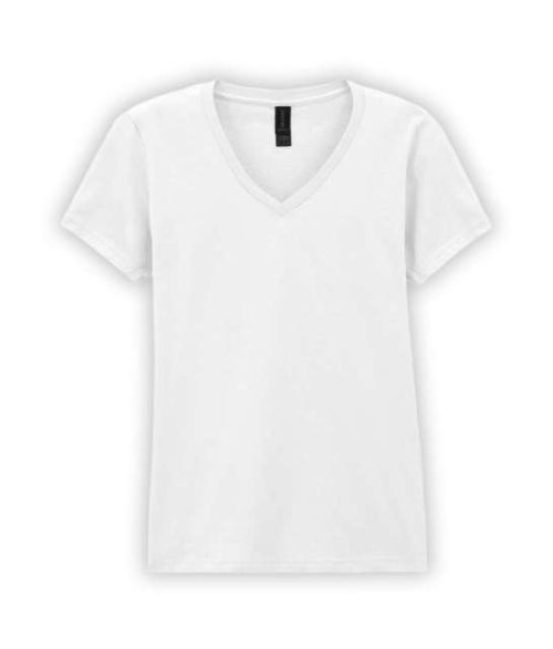 Softstyle™ Ladies' V-Neck T-Shirt – Gildan in White