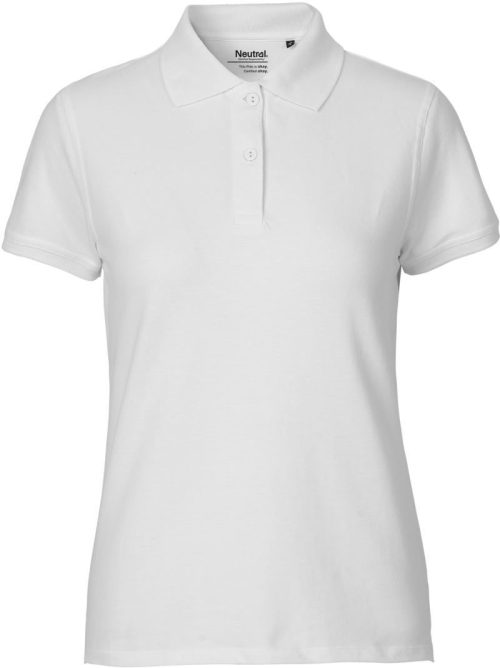 Damen Bio Piqué Polo O 22980 – Neutral in White
