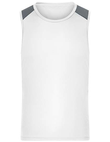 Men´s Running Tank – Daiber in White