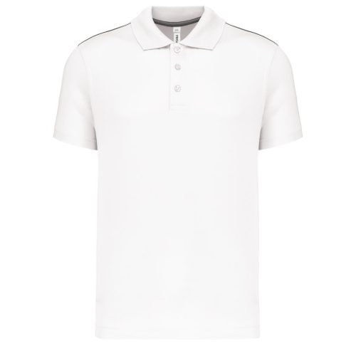 Kurzarm-Polohemd für Kinder PA488 – Proact in White
