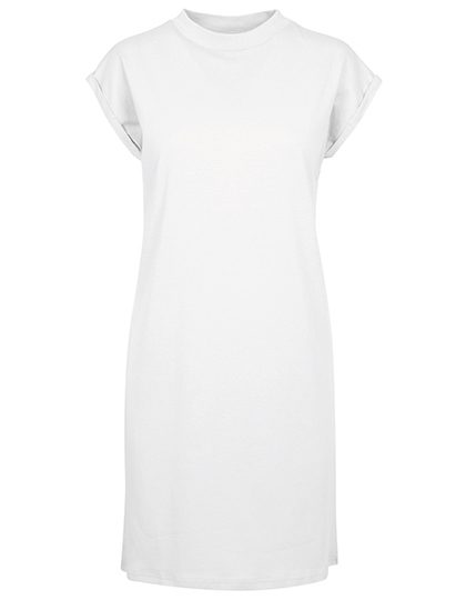 T-Shirt Kleid mit Stehkragen BY 101 – Build your Brand in White