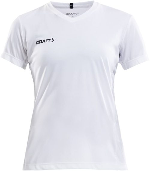 Damen V-Ausschnitt Sport Shirt Squad Go Jersey Solid W – Craft Teamwear in White