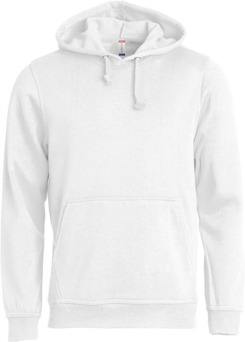 Unisex Kapuzen Sweater Basic Hoody – Clique in White