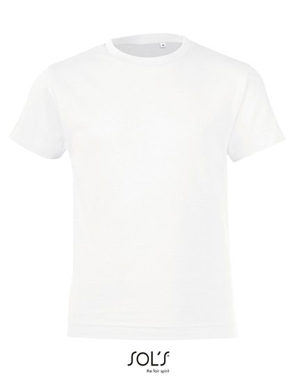 Kids´ Round Collar T-Shirt Regent Fit – SOL´S in White