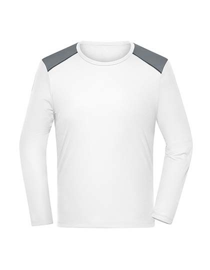 Men´s Running Shirt Longsleeve – Daiber in White
