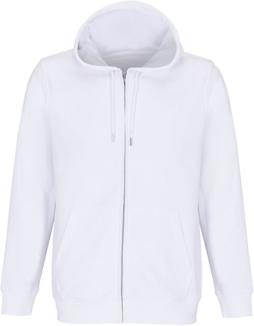 Schwere Unisex Kapuzen Sweatjacke Calipso – SOL'S in White