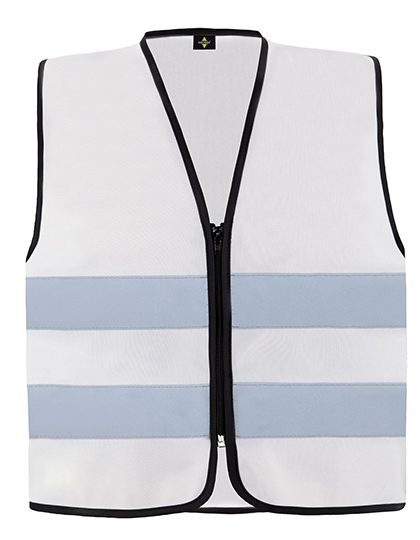 Hi-Vis Safety Vest Cologne With Front Zipper – Korntex in White
