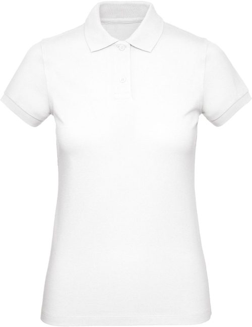 Ladies' organic polo shirt PW440 – B&C in White