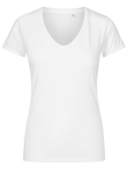Women´s V-Neck T-Shirt – X.O by Promodoro in White
